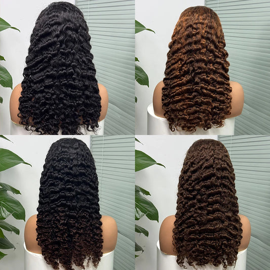 The Sumptuous Burmese — 5x5 Lace Closure Deep Curly Wig (Density 300%)