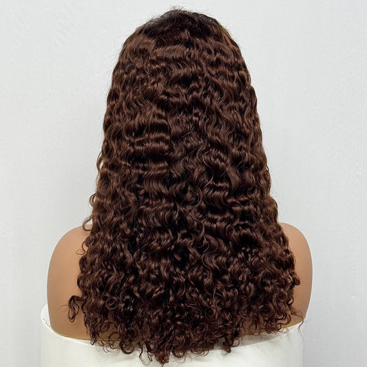 The Sumptuous Autumn — 13x4 Lace Frontal Water Wave Colored Wig (Density 250%)