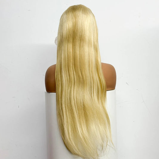 The Solar Smooth — 13x4 Lace Frontal Straight Blonde #613 Wig (Density 250%)