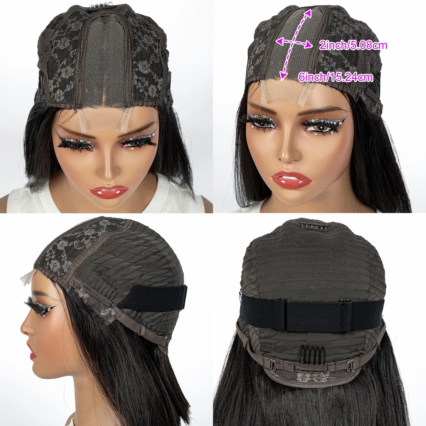 The Divine Straight — 2x6 HD Lace Closure Colored Wig (Density 300%)