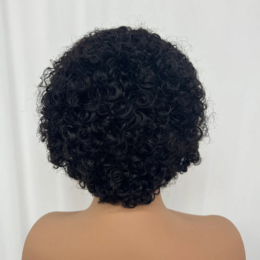 The Divine Pixie — 13x4 Lace Frontal Kinky Curly Wig (Density 180%)