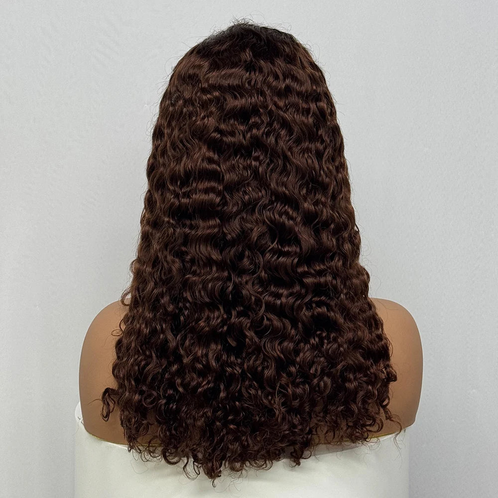 The Sumptuous Autumn — 13x4 Lace Frontal Water Wave Colored Wig (Density 250%)