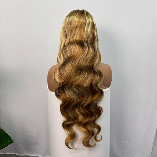 The Solar Wave — 13x4 HD Lace Frontal Body Wave Balayage 30/613 Wig (Density 250%)