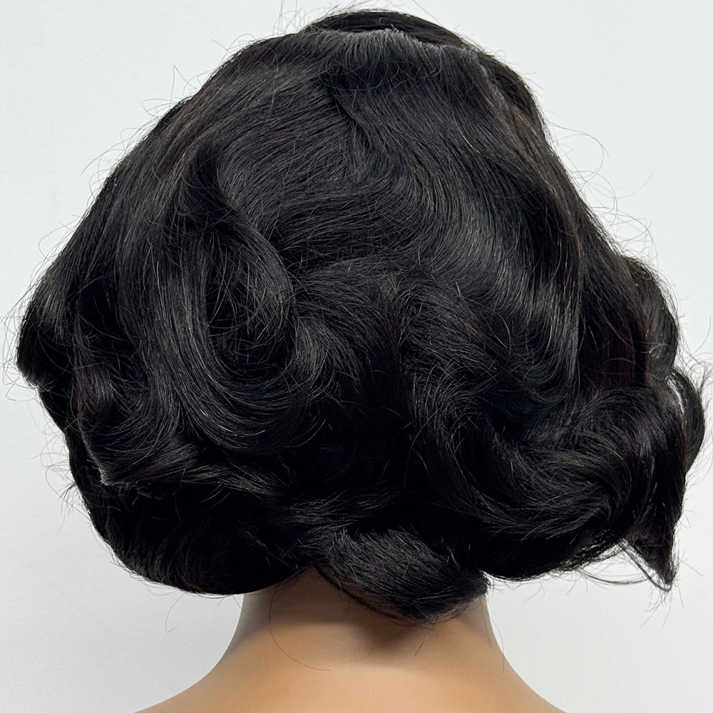 The Voluptuous Short Bob — 5x5 Lace Closure Loose Bouncy Wig (Density 230%)