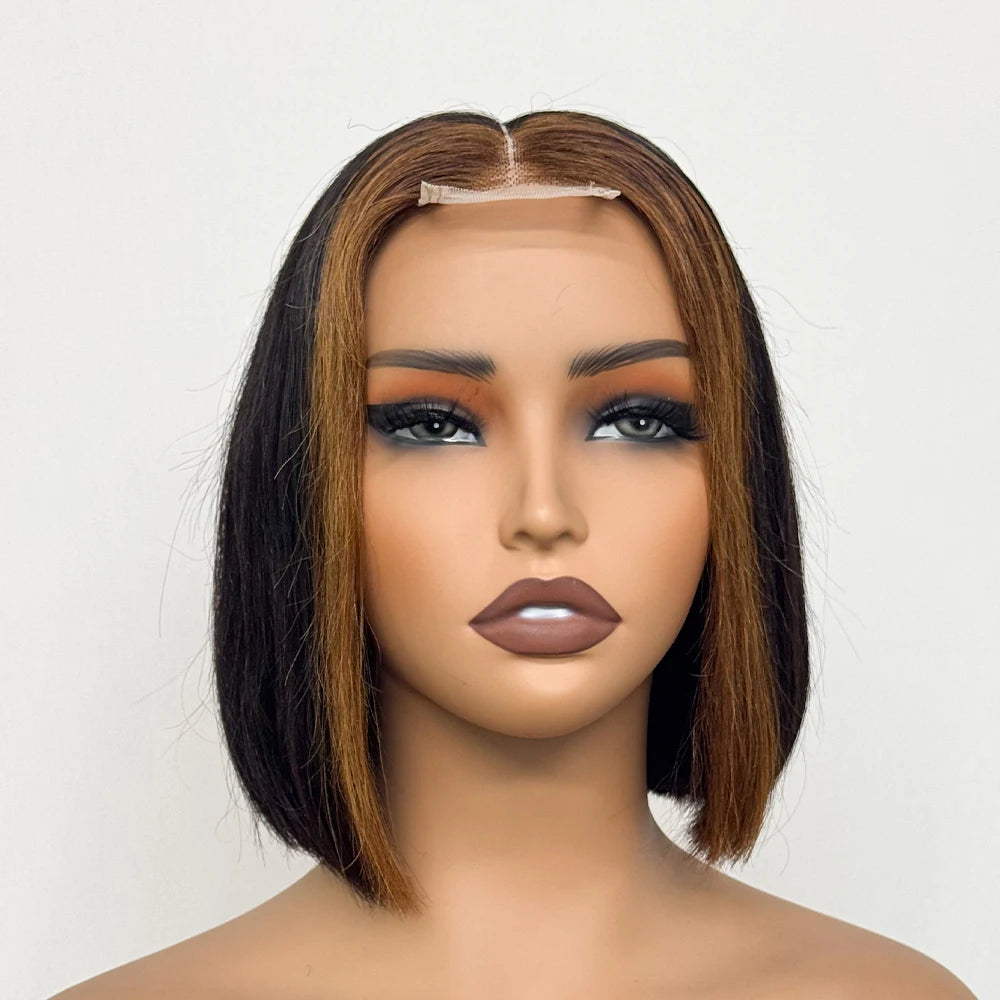 Le Carré Céleste — Perruque Bob 2x6 HD Lace Closure Bone Straight (Densité 250%)