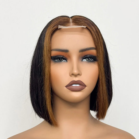The Celestial Bob — 2x6 HD Lace Closure Bone Straight Bob Wig (Density 250%)