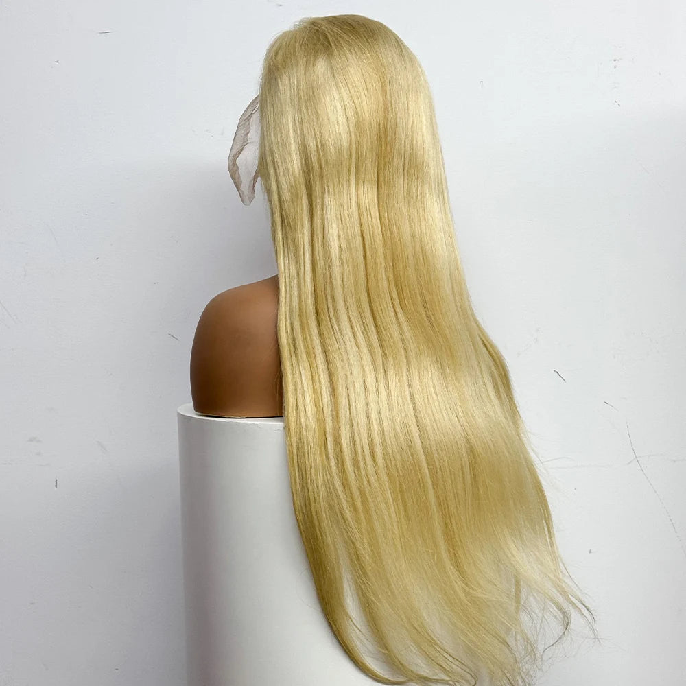 The Solar Smooth — 13x4 Lace Frontal Straight Blonde #613 Wig (Density 250%)