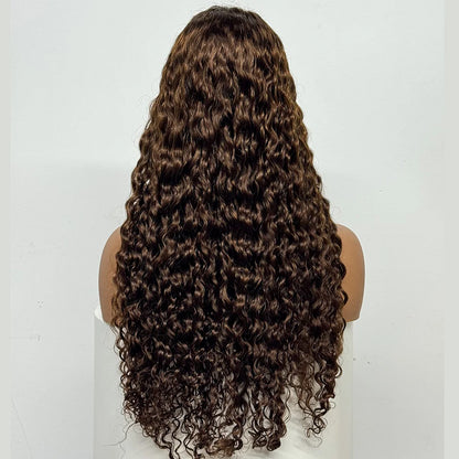 The Supreme Cascade — 4x4 HD Lace Closure Deep Water Wave Wig (Supreme Density 300% - 28")