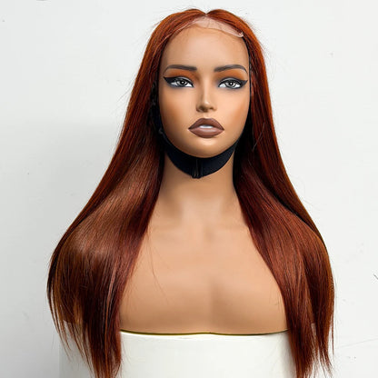 The Majestic Smooth — 4x4 Lace Closure Straight Wig (Supreme Density 280% - 22")