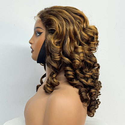 La Royale Bouncy — Perruque 4x4 Lace Closure Loose Wave (Densité Suprême 300% - 22")
