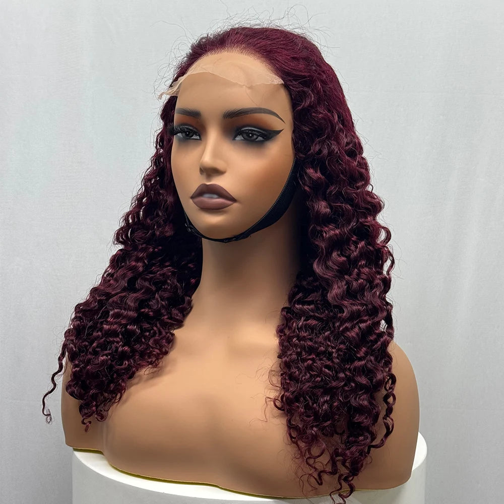 La Somptueuse Birmane — Perruque 5x5 Lace Closure Deep Curly (Densité 300%)