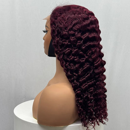 La Somptueuse Birmane — Perruque 5x5 Lace Closure Deep Curly (Densité 300%)