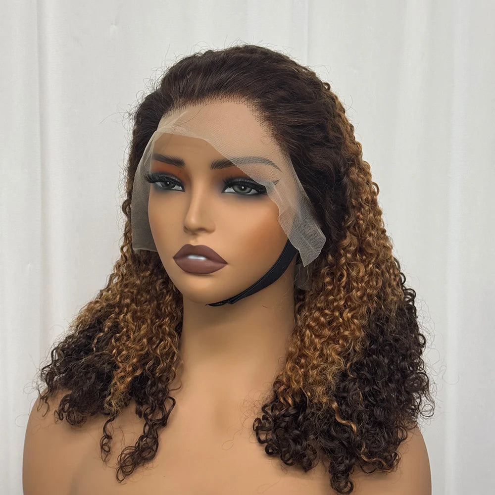 The Pixie Crown — 13x4 Lace Frontal Short Kinky Curly Wig (Density 300%)