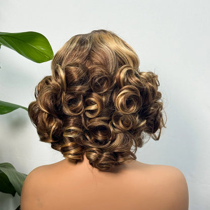 The Divine Curl — 5x5 Lace Closure Loose Bouncy Wig (Supreme Density 330%)