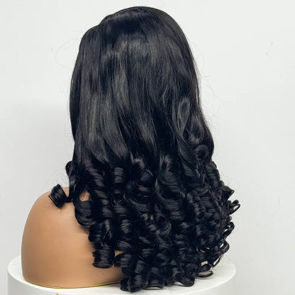 La Volcanique Spirale — Perruque 5x5 HD Lace Closure Spiral Curl (Densité Suprême 300% - 22")
