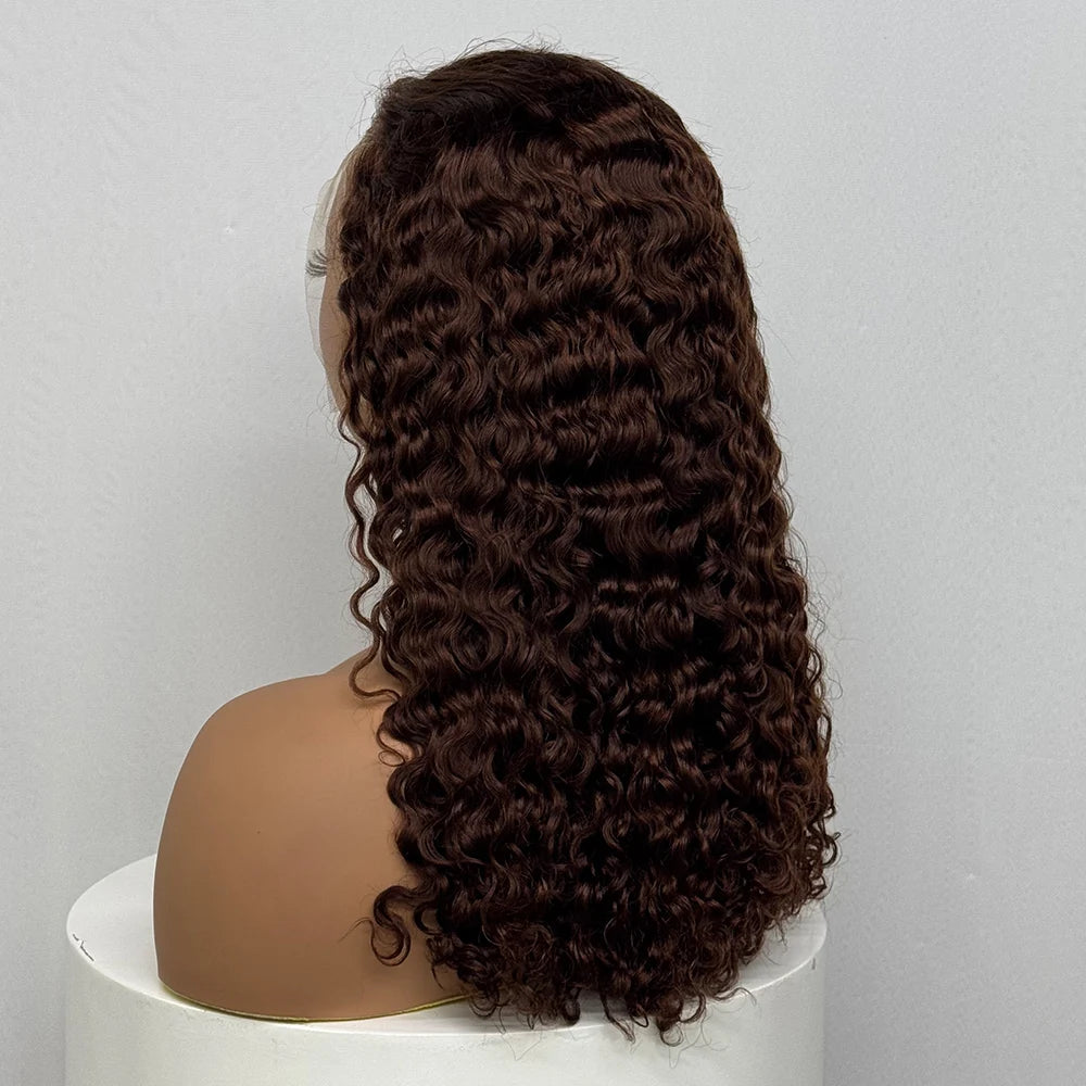 The Sumptuous Autumn — 13x4 Lace Frontal Water Wave Colored Wig (Density 250%)