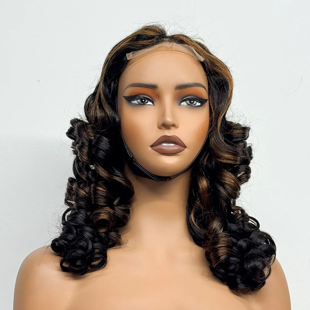 La Royale Bouncy — Perruque 4x4 Lace Closure Loose Wave (Densité Suprême 300% - 22")