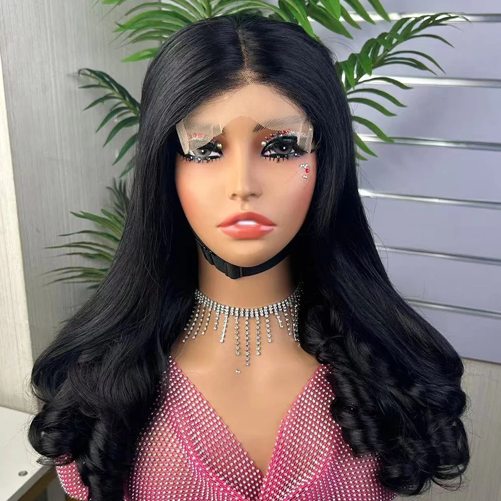 The Royal Flower — 5x5 HD Lace Closure Flower Curly Wig (Maximum Density 350%)