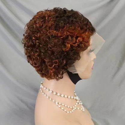 La Pixie Divine — Perruque 13x4 Lace Frontal Kinky Curly (Densité 180%)