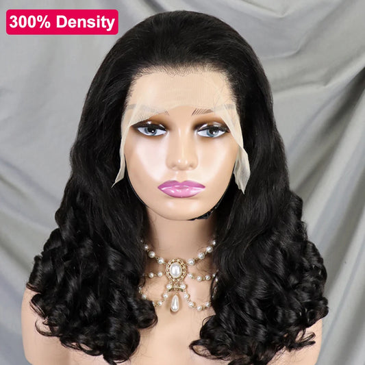 The Volcanic Fumi — 13x4 HD Lace Frontal Loose Bouncy Wig (Density 300%)