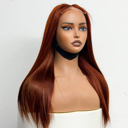 The Majestic Smooth — 4x4 Lace Closure Straight Wig (Supreme Density 280% - 22")