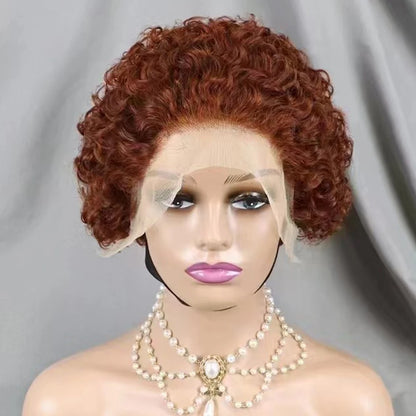 La Pixie Divine — Perruque 13x4 Lace Frontal Kinky Curly (Densité 180%)
