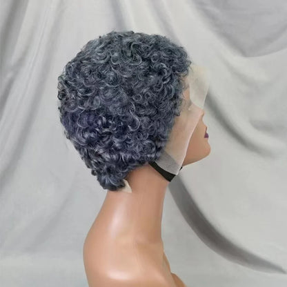 La Petite Audacieuse — Perruque 13x4 Lace Frontal Pixie Curly (Densité 180%)