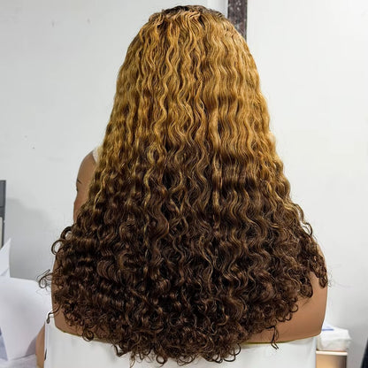 The Captivating Water Wave — 4x4 HD Lace Closure Wavy Wig (Density 280%)