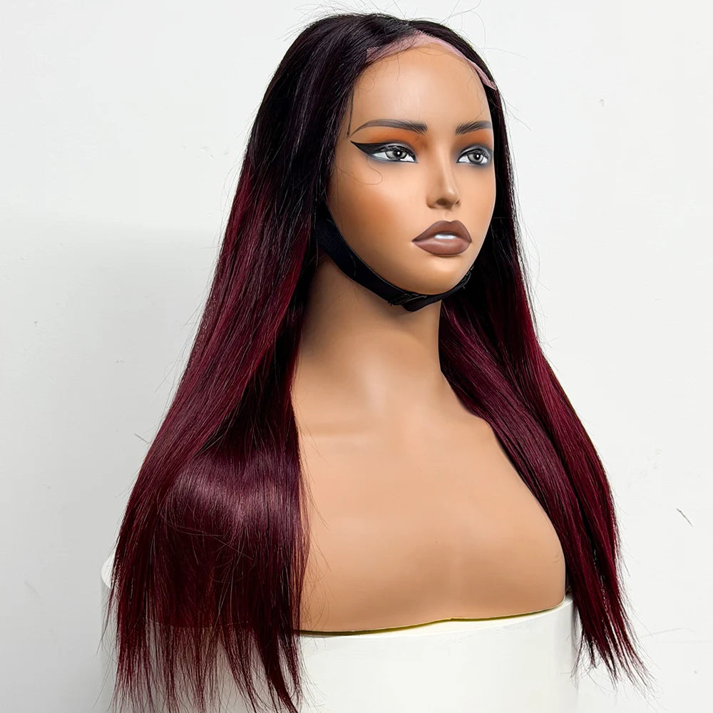 The Majestic Smooth — 4x4 Lace Closure Straight Wig (Supreme Density 280% - 22")