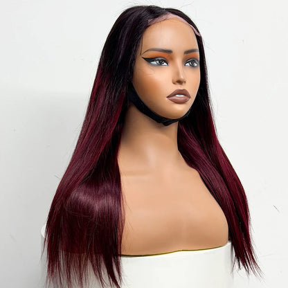 The Majestic Smooth — 4x4 Lace Closure Straight Wig (Supreme Density 280% - 22")