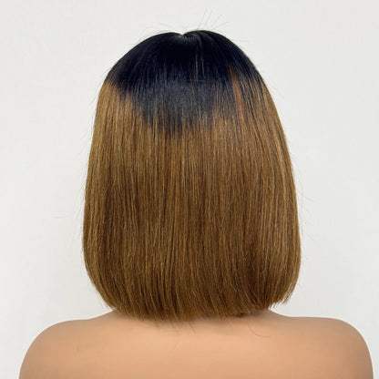 Le Carré Céleste — Perruque Bob 2x6 HD Lace Closure Bone Straight (Densité 250%)
