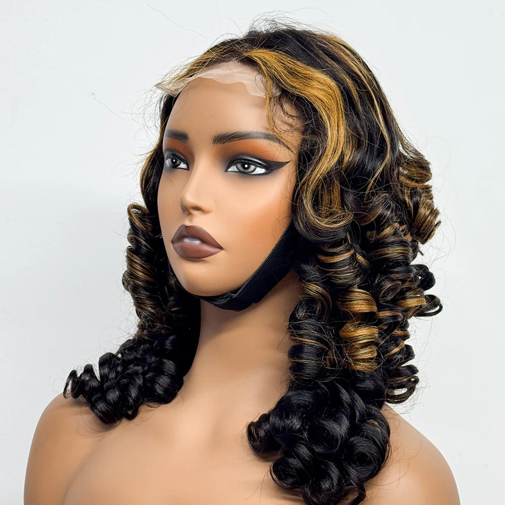 La Royale Bouncy — Perruque 4x4 Lace Closure Loose Wave (Densité Suprême 300% - 22")