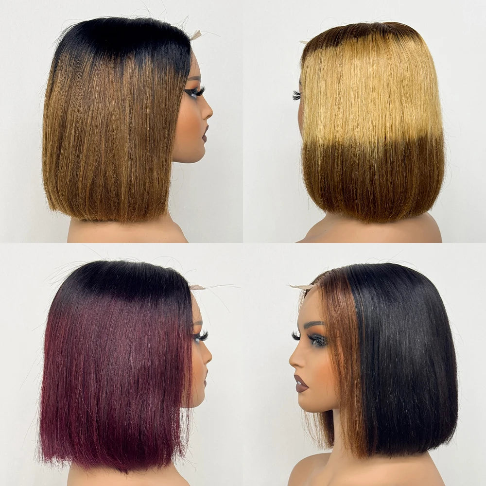 Le Carré Céleste — Perruque Bob 2x6 HD Lace Closure Bone Straight (Densité 250%)