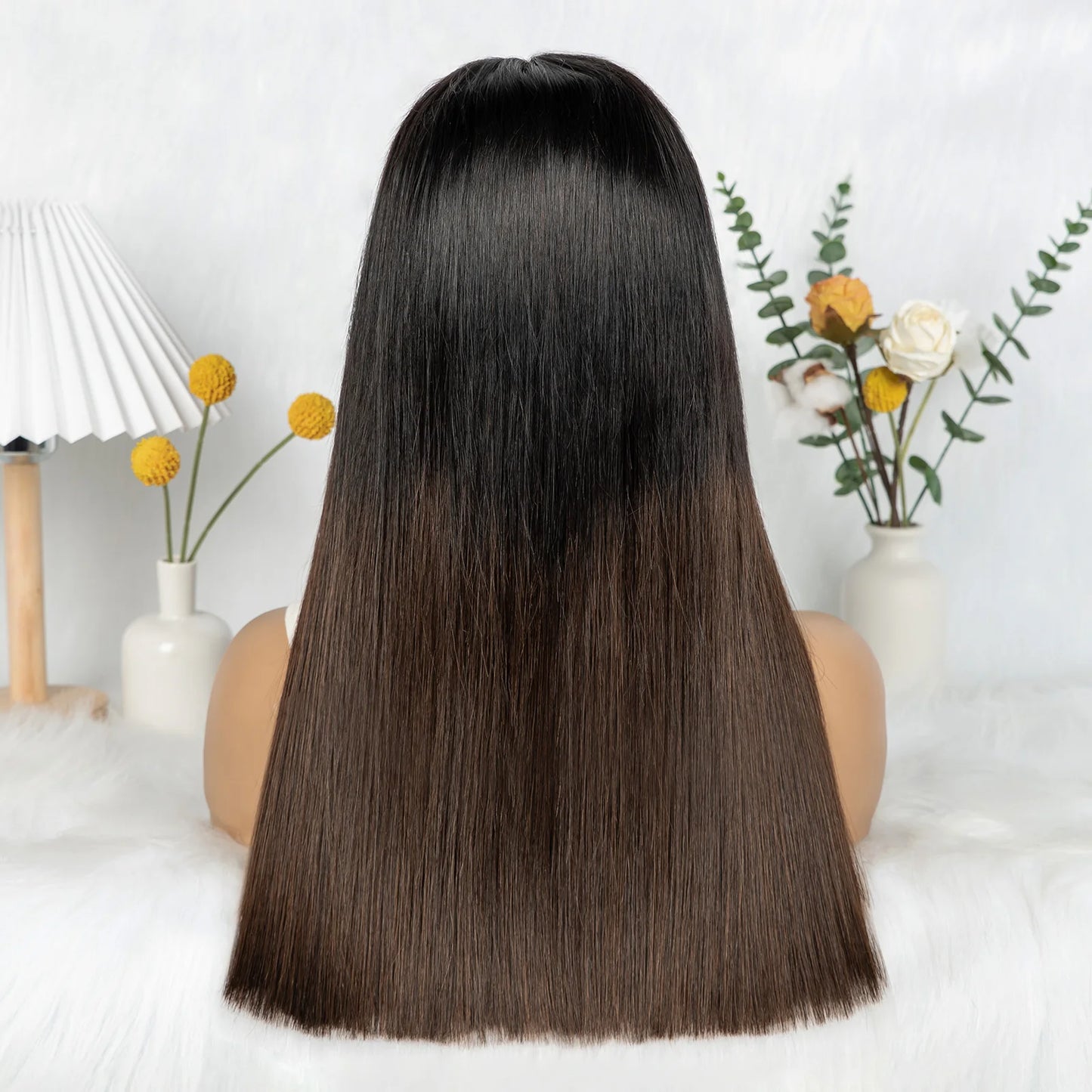 The Sunset Dynasty Smooth — 2x6 Real HD Lace Closure Straight Wig (Density 300%)
