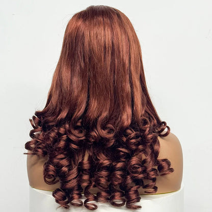 La Volcanique Spirale — Perruque 5x5 HD Lace Closure Spiral Curl (Densité Suprême 300% - 22")