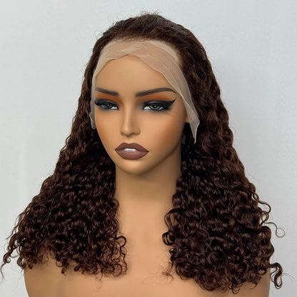 The Sumptuous Autumn — 13x4 Lace Frontal Water Wave Colored Wig (Density 250%)