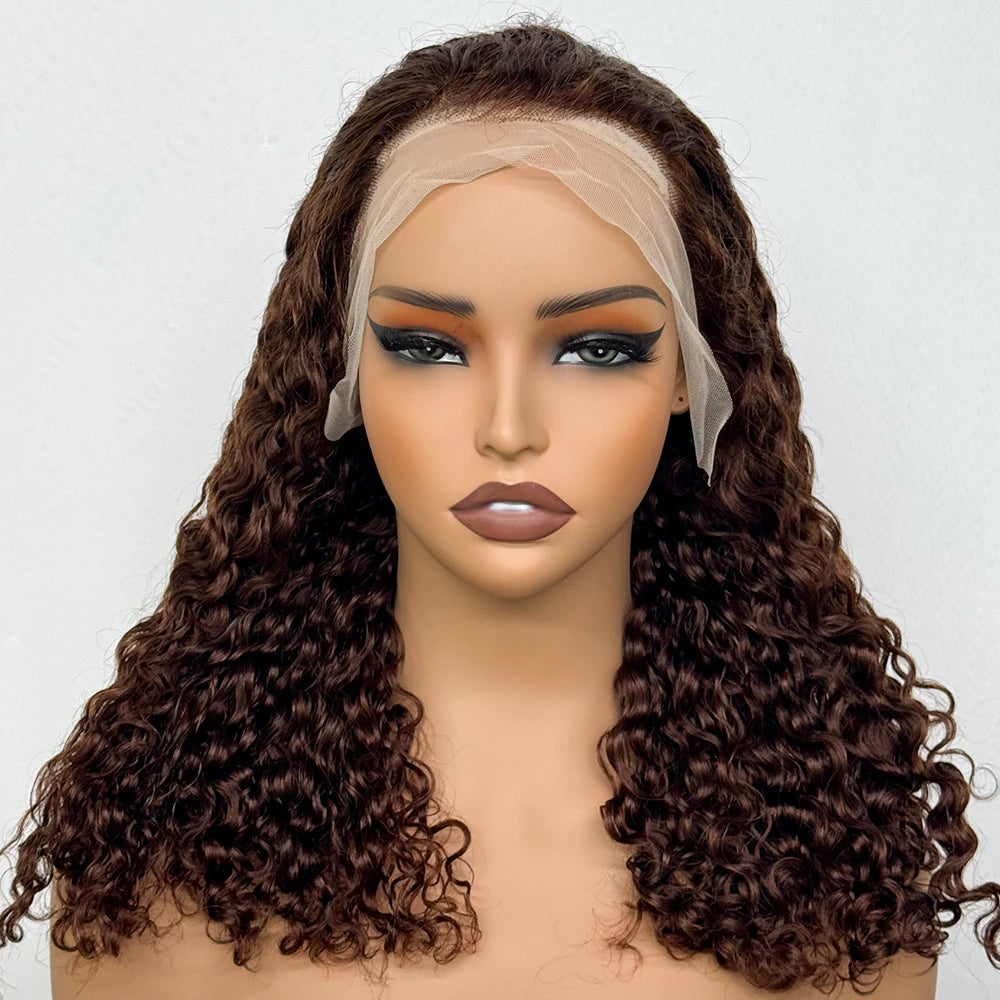 The Sumptuous Autumn — 13x4 Lace Frontal Water Wave Colored Wig (Density 250%)