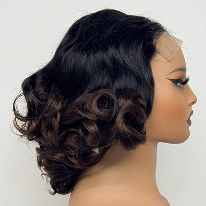 La Parisienne Bouncy — Perruque 5x5 HD Lace Closure Carré Loose Wave (Densité 250% - 14")