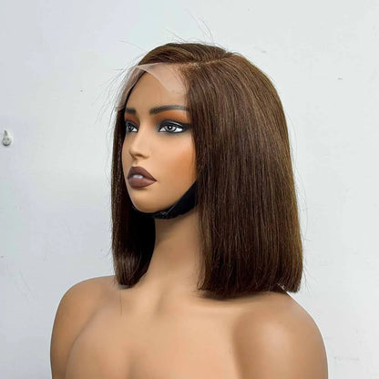 Le Bob C-Part — Perruque Carré 5x5 HD Lace Closure Bone Straight (Densité Suprême 280%)
