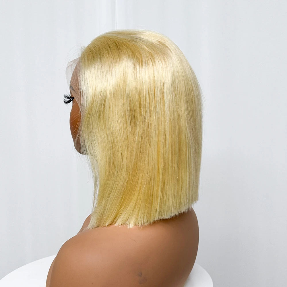 The Solar Icon — 13x4 Lace Frontal Blunt Bob Blonde #613 Wig (Supreme Density 300%)