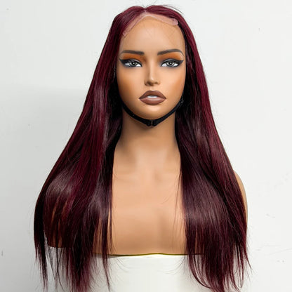 The Majestic Smooth — 4x4 Lace Closure Straight Wig (Supreme Density 280% - 22")