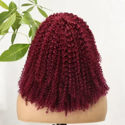 The Afro Crown — Kinky Curly Wig with Bangs (Maximum Density 350%)