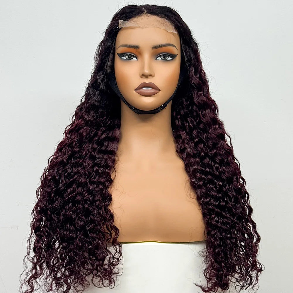 The Supreme Cascade — 4x4 HD Lace Closure Deep Water Wave Wig (Supreme Density 300% - 28")