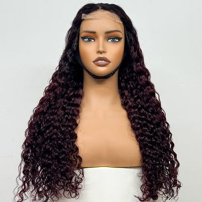The Supreme Cascade — 4x4 HD Lace Closure Deep Water Wave Wig (Supreme Density 300% - 28")