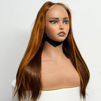 The Majestic Smooth — 4x4 Lace Closure Straight Wig (Supreme Density 280% - 22")