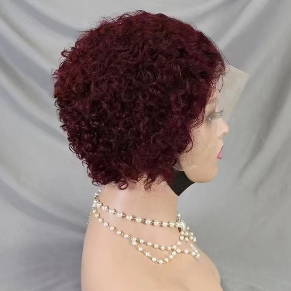 La Pixie Divine — Perruque 13x4 Lace Frontal Kinky Curly (Densité 180%)