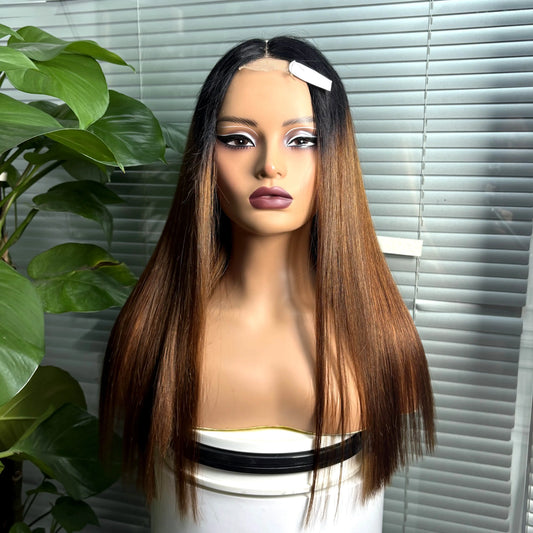 The Divine Straight — 2x6 HD Lace Closure Colored Wig (Density 300%)