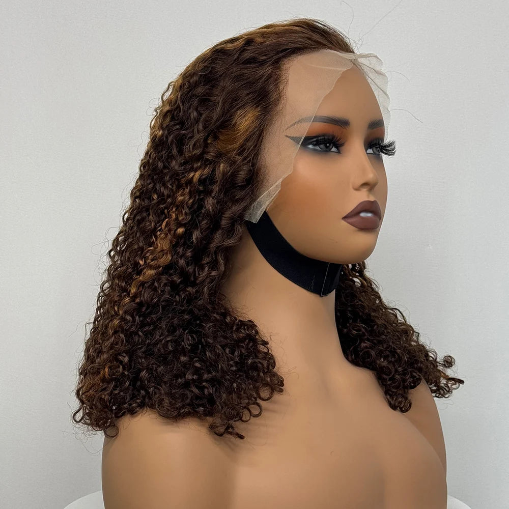 The Pixie Crown — 13x4 Lace Frontal Short Kinky Curly Wig (Density 300%)