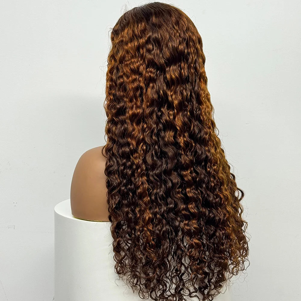 The Supreme Cascade — 4x4 HD Lace Closure Deep Water Wave Wig (Supreme Density 300% - 28")