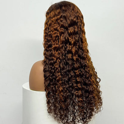 The Supreme Cascade — 4x4 HD Lace Closure Deep Water Wave Wig (Supreme Density 300% - 28")